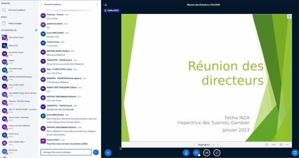 Première réunion des directeurs de l'année 2023