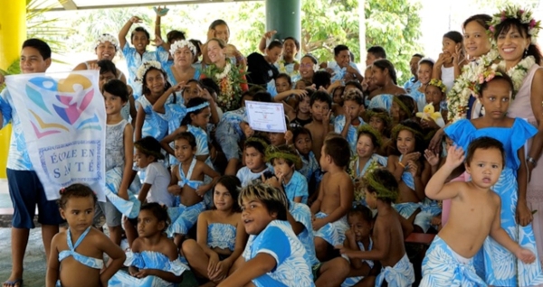Labellisation « école en santé » de l’école TIMI HARRYS de Tiputa à Rangiroa