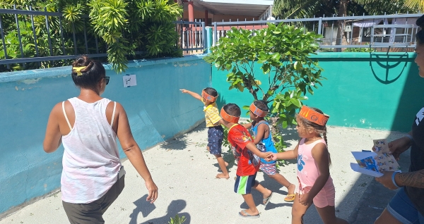 La semaine de la maternelle à l'école Tama Tini d'Arutua