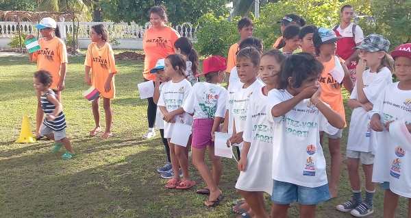 Journée olympique à  Mataiva