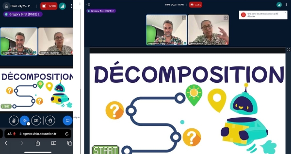 Pensée informatique et initiation à la programmation : 1ère session de formation