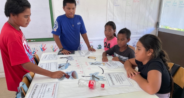 Ateliers Lutte antivectorielle à l'école de Takapoto