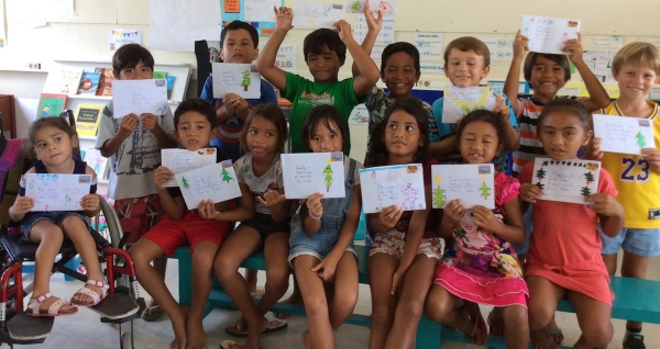 Le projet de correspondance des élèves du CP de Avatoru