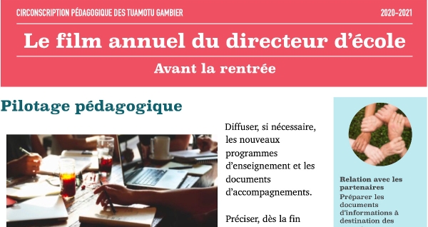 Le film annuel du directeur