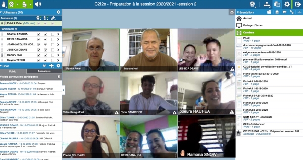 C2i2e : session de présentation en classe virtuelle