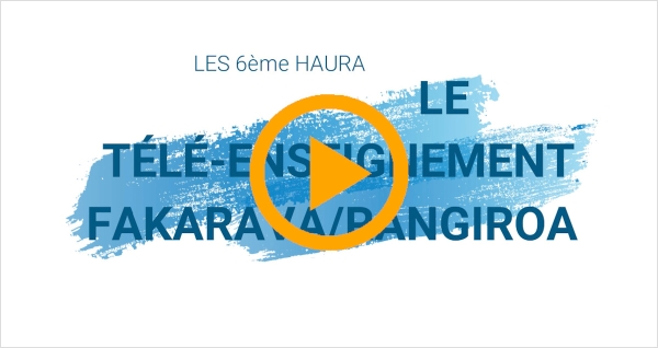 Le télé-enseignement des 6ème de Rotoava avec un professeur du collège de Rangiroa
