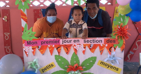 Rentrée sous protection à l’école de Hao