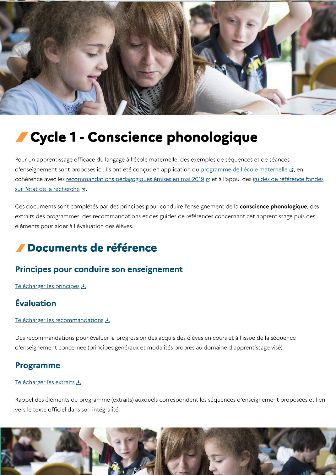 Cycle 1 - Conscience phonologique