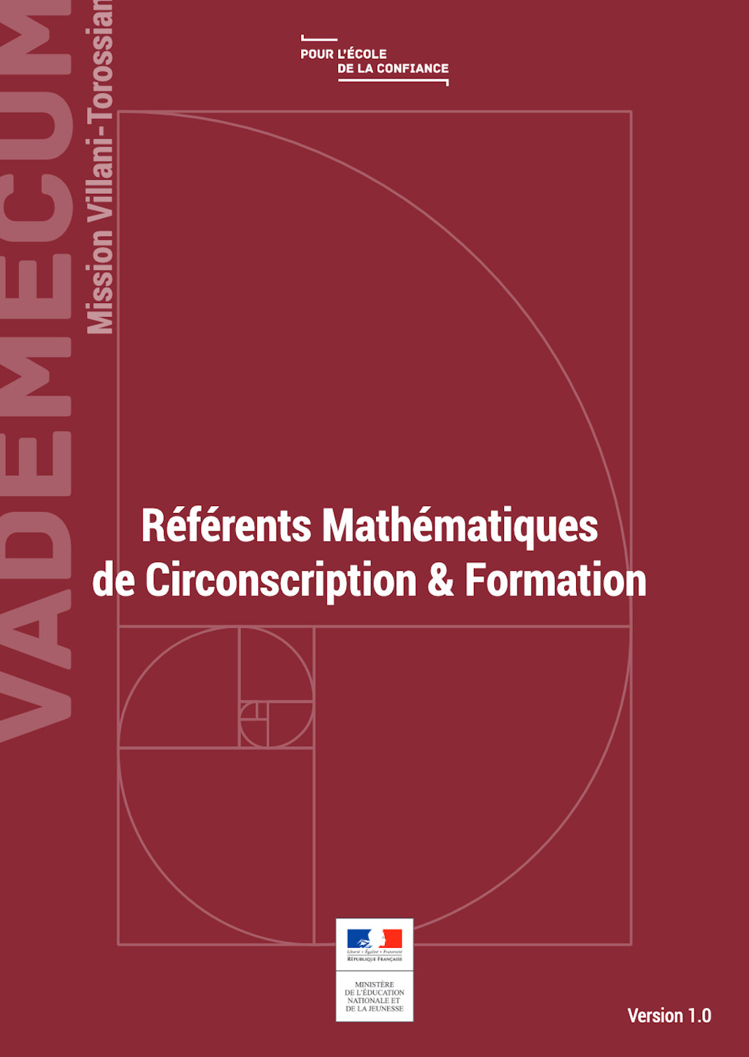 Vademecum - Référents Mathématiques de Circonscription & Formation