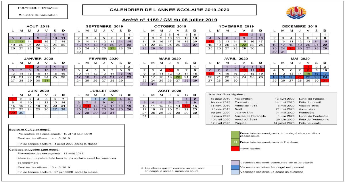 Vacances scolaires de Mai : modification des dates
